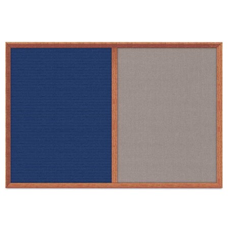 United Visual Products Enclosed Corkboard, 1 Door, 48"x36", 4" Fra, UV3423-BRONZE-RUBBER UV3423-BRONZE-RUBBER